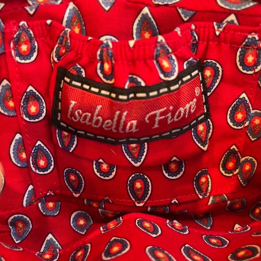 Isabella Fiore blue embroidered wristlet bag - Picture 5 of 6